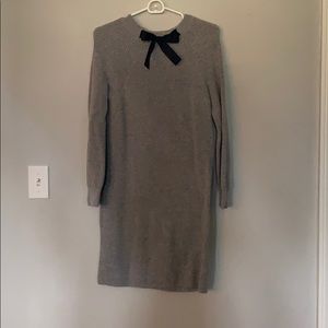Jcrew sweater bow dress